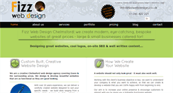 Desktop Screenshot of fizzwebdesign.co.uk